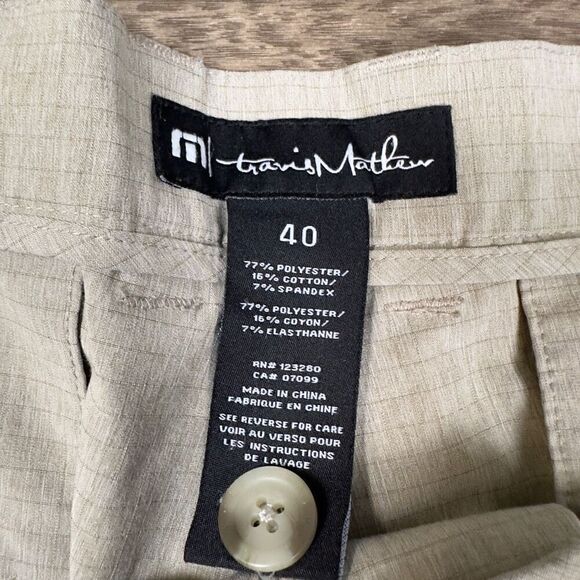 Travis Mathew Men’s Size 40 Performance Golf Shorts Tan Lightweight Casual - Picture 2 of 9